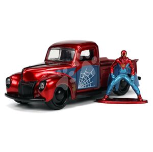 Autíčko Marvel Ford Pick Up 1941 Jada kovové s otvárateľnými dverami a figúrkou Spiderman dĺžka 14 cm 1:32