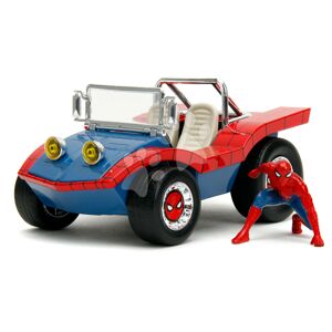 Autíčko Marvel Buggy Jada kovové s figúrkou Spidermana dĺžka 19 cm 1:24