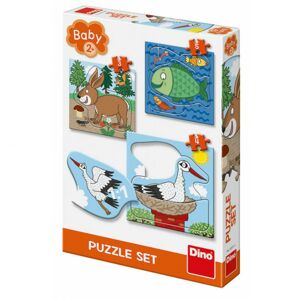 Dino puzzle Zvieratká: Kde žijú 3-5 baby puzzle