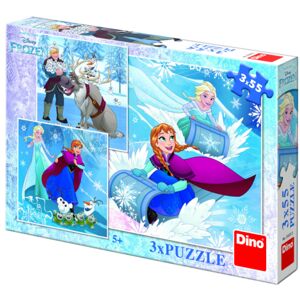 Dino puzzle WD Frozen: Zimné radovánky 3x55D