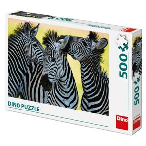 Dino puzzle Tri zebry 500D