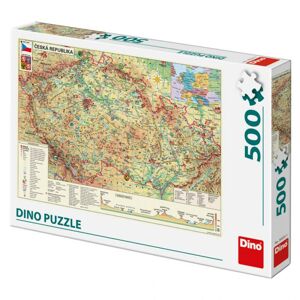 Dino puzzle Mapa českej republiky 500D