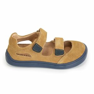 Chlapčenské sandále Barefoot TERY BROWN, Protetika, hnedé - 23