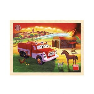 Dino Tatra hasiči 20D drevené puzzle