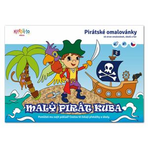Malý pirát Kuba omaľovánka A5, Kresli.to, W031845