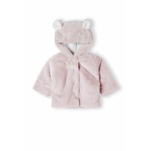 Detský kabát s podšívkou, Minoti, babyprem 29, ružový - 56/62 | 0-3m