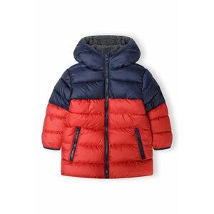 Chlapčenská zimná bunda Puffa s kožušinovou podšívkou, Minoti, 15coat 27, červená - 116/122 | 6/7let