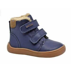 Dievčenské zimné topánky Barefoot DENY NAVY, Protetika, modrá - 24