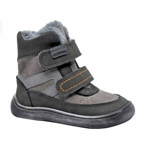 Chlapčenské zimné topánky Barefoot RODRIGO GREY, Protetika, sivá - 23