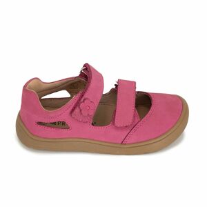 Dievčenské sandále Barefoot PADY KORAL, Protetika, červená - 24