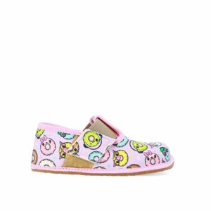 Dievčenské papuče Barefoot Pegres, BF01 Donut, ružové - 29