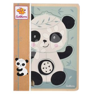 Drevené vkladacie puzzle Panda Eichhorn 6 dielov od 12 mes