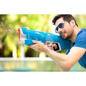 Vodná pištoľ plne elektronická s automatickým nabíjaním vodou SpyraThree Blue Spyra s elektronickým digitálnym displejom a 3 režimy streľby s dostrelom 15 metrov modrá od 14 rokov