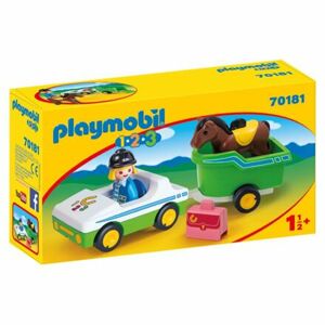 Playmobil Auto s prepravníkom na koňa