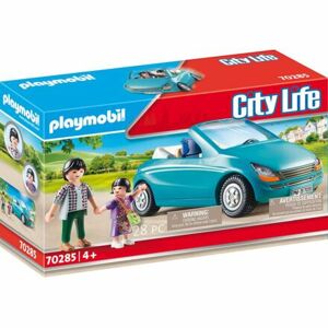 Playmobil Otecko s dieťaťom a kabrioletom