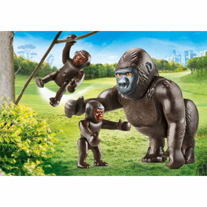 Playmobil Gorila s mláďaty