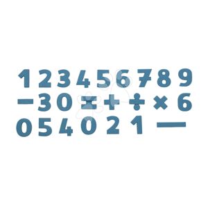 Magnetické písmenká Čísla a Znaky Magnetic Numbers Smoby dvojfarebné 48 kusov