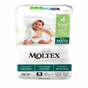 Moltex Pure & Nature naťahovacie plienkové nohavičky Maxi 7-12 kg (22 ks)