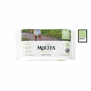 Moltex Pure & Nature EKO vlhčené obrúsky na báze vody (60 ks)