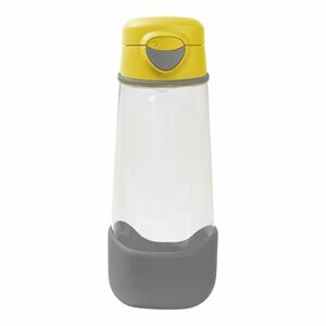 b.box Šport fľaša na pitie 600 ml - žltá/sivá
