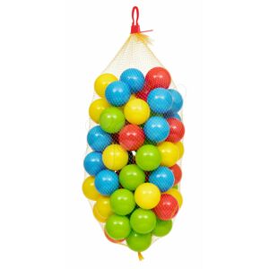 Loptičky plastové v sieťke Dohány 6,5 cm farebné 60 kusov