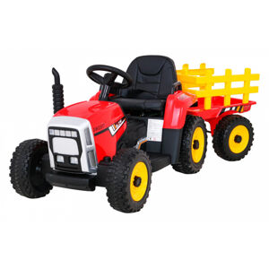 RAMIZ Elektrický traktor s prívesom BLOW XMX-611 - červený