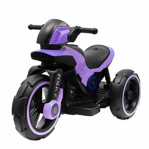 Baby Mix Detská elektrická motorka POLICE fialová