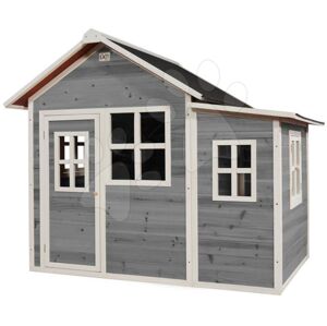 Domček cédrový Loft 150 Grey Exit Toys veľký s vodeodolnou strechou sivý