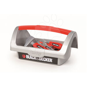Smoby košík s pracovným náradím Black&Decker 500245 strieborno-červený