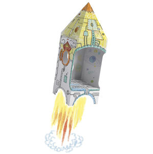 RAMIZ Omaľovánka Rocket House 3D RM_MPD-000505