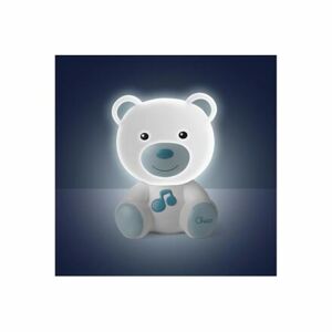 CHICCO Nočné svetielko hudobné Medvedík modré 0m+