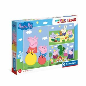 Puzzle 3x48 dielikov - Peppa Pig