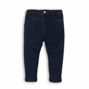 Nohavice dievčenské džínsové elastické, Minoti, GANG 15, modrá - 80/86 | 12-18m
