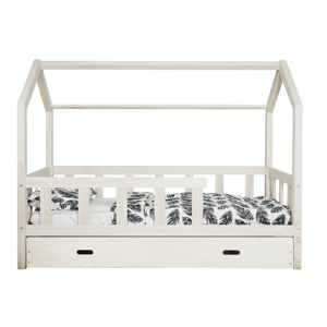 Masívna detská posteľ Domček + úložný box s prístelkou - rôzne rozmery Rozmer:: 200x90 cm