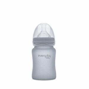 Everyday Baby fľaša sklo odolnejšie proti rozbitiu 150 ml Quiet Grey