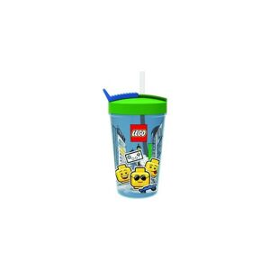Lego Iconic Boy fľaša so slamkou - modrá / zelená