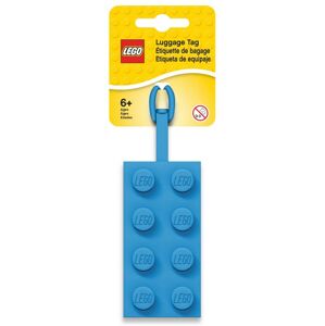 LEGO Jmenovka na zavazadlo - kostka 2x4, modrá