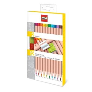 LEGO Pastelky, mix barev - 12 ks s LEGO klipem