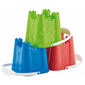 Écoiffier plastové vedierko pre deti Hrad stredné 610 červené/modré/zelené