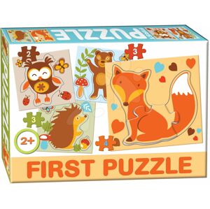 Dohány puzzle 4-obrázkové Baby First Lesné zvieratká 639-5