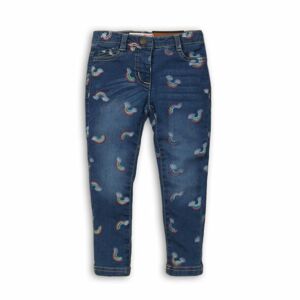 Nohavice džínsové s elastanom, Minoti, Unicorn 10, modrá - 92/98 | 2/3let