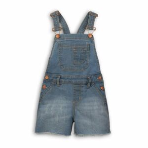 Kraťasy dievčenské džínsové s trakmi, Minoti, Kenya 8, modrá - 80/86 | 12-18m