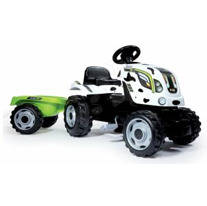 Smoby traktor Farmer XL Kravička 710113 bielo-čierny