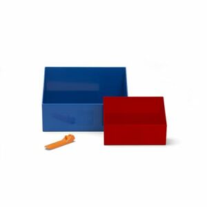 LEGO naberač na kocky - červená/modrá, set 2 ks