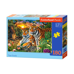 Puzzle 180 dielikov Tigria rodina