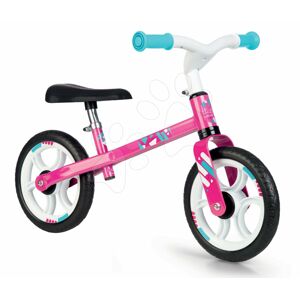 Smoby balančné odrážadlo First Bike Pink s kovovou konštrukciou a nastaviteľným sedadlom 770205
