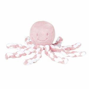 NATTOU Prvá hračka pre bábätká chobotnička PIU PIU Lapidou light pink 0 m +