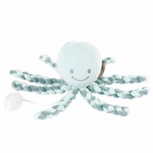 NATTOU Prvá hrajúca hračka pre bábätká chobotnička PIU PIU Lapidou coppergreen