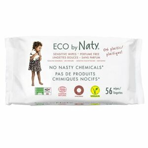 Naty ECO vlhčené obrúsky bez vône - pre citlivú pokožku (56 ks)