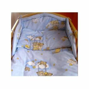 New Baby-2-dielne posteľné obliečky New Baby 100/135 cm modré s medvedíkom
